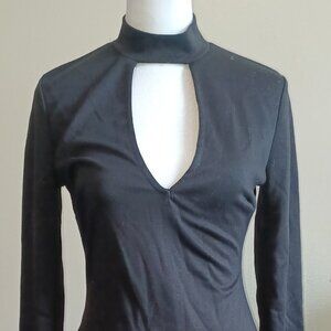 Black Long-Sleeved Wet Seal Dress Size M